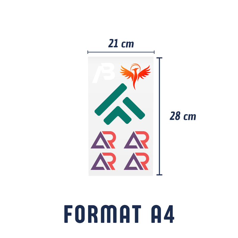 Format A4 - 21cm x 28cm